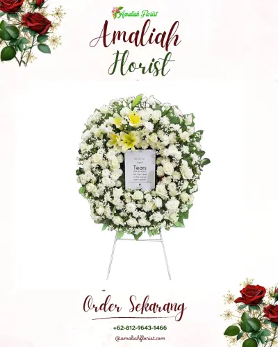 Krans Bunga Duka Cita di Gayungan